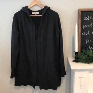 Loft charcoal grey oversized sweater